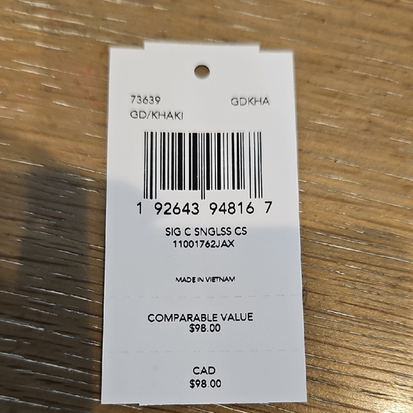 Coach Brown Signature Sunglass Case - Picture 4 of 6